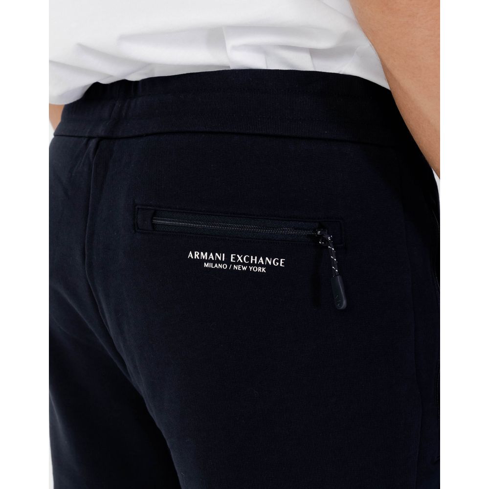Pantalones deportivos Armani Exchange de algodón azul (pantalones de entrenamiento)