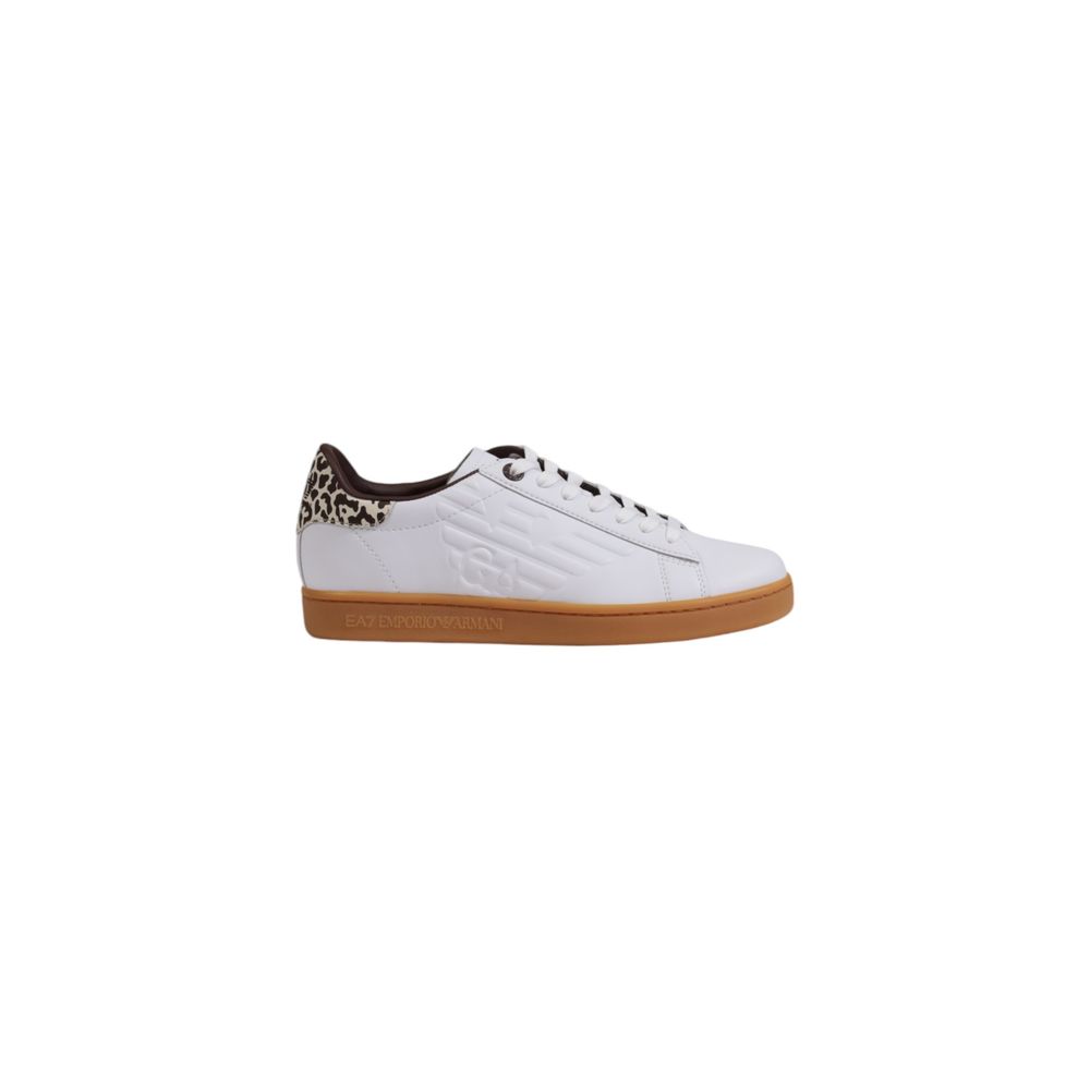 Zapatillas bajas de piel beige EA7 Emporio Armani