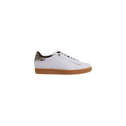 Zapatillas bajas de piel beige EA7 Emporio Armani
