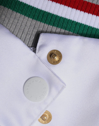 Chaqueta Bomber con Botones Italia Multicolor de Dolce & Gabbana