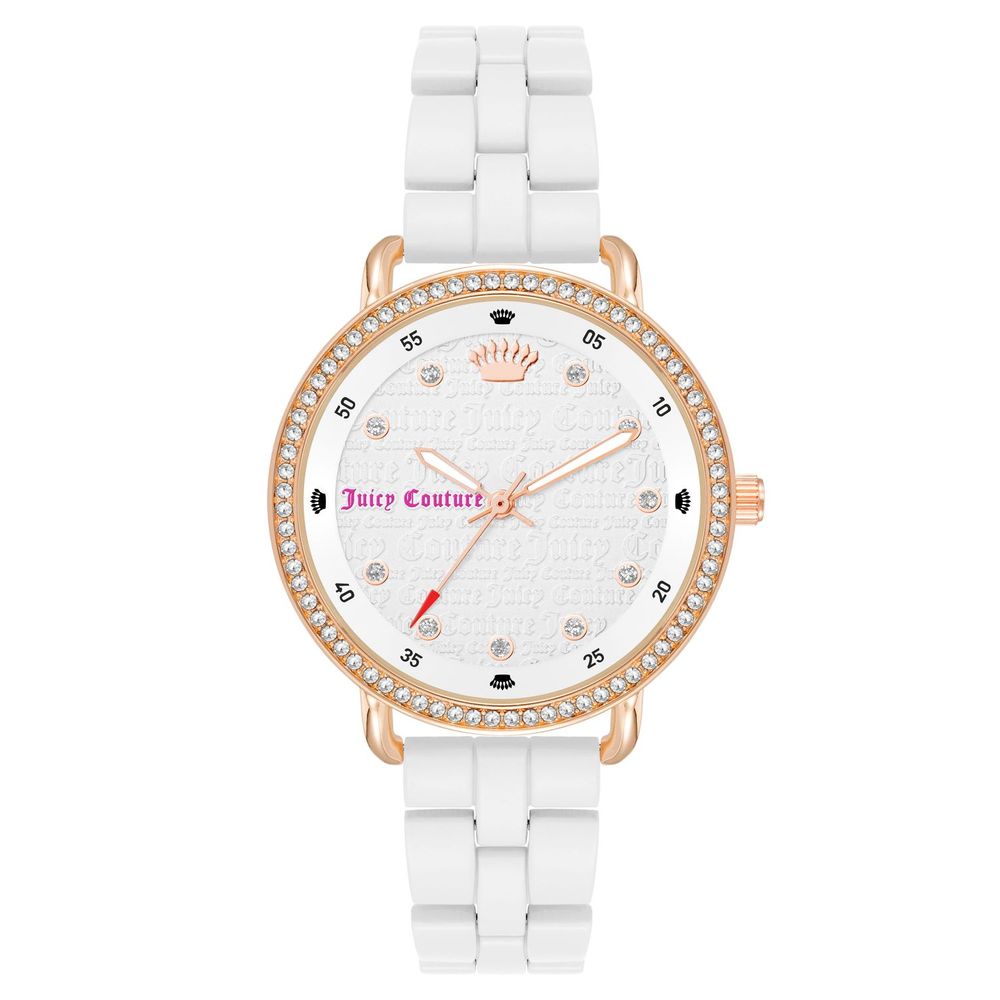 Reloj de pulsera Juicy Couture de metal blanco