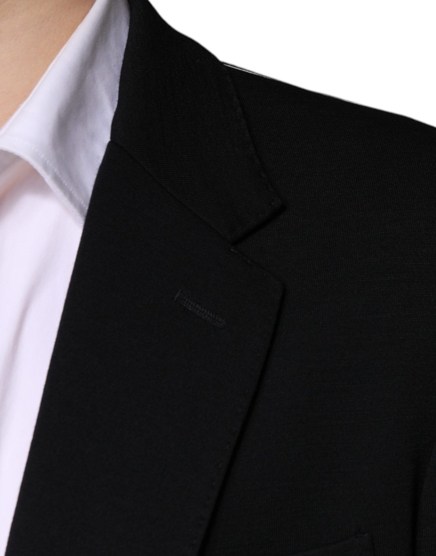 Blazer formal Dolce & Gabbana de lana negra con botonadura simple