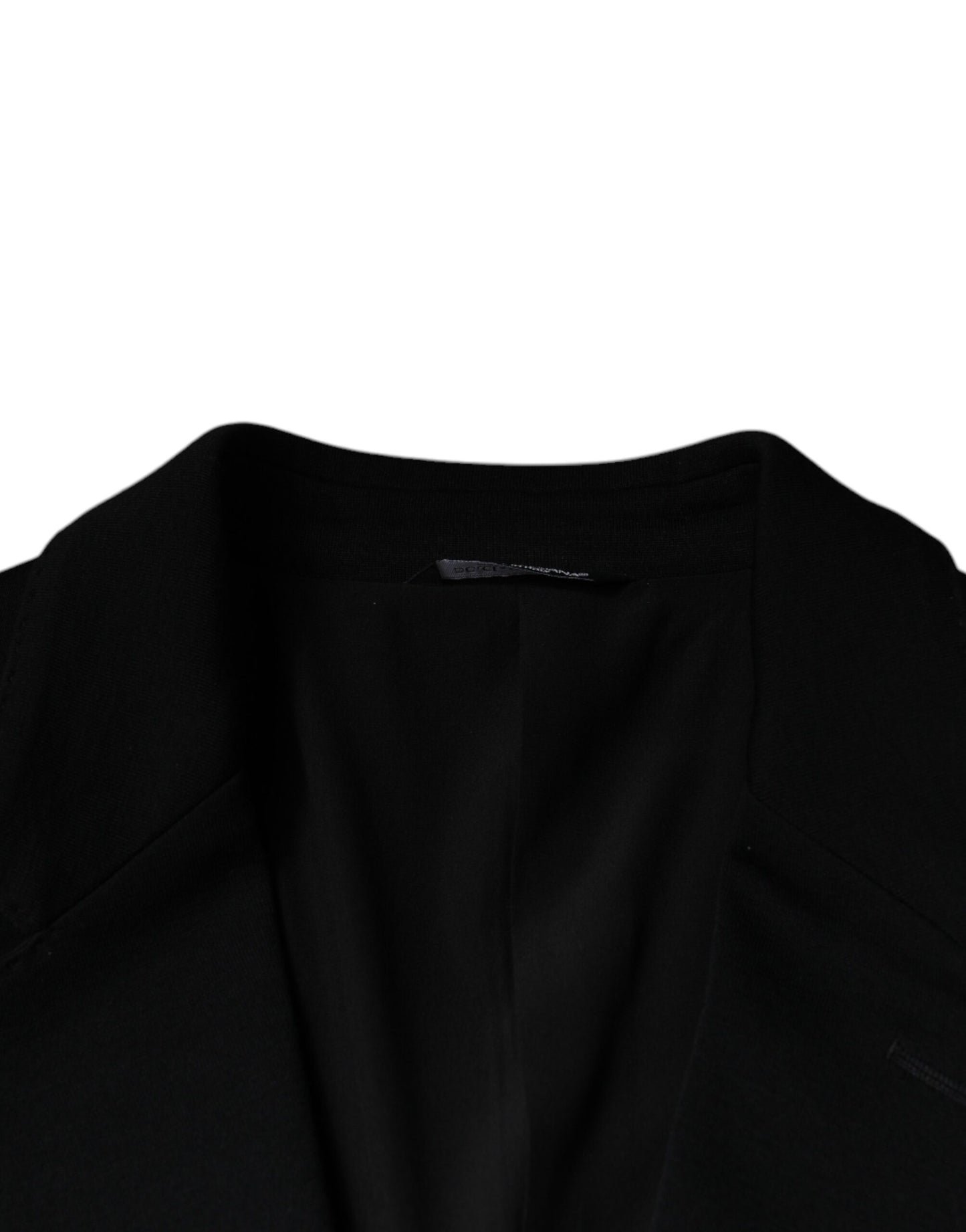 Blazer formal Dolce & Gabbana de lana negra con botonadura simple