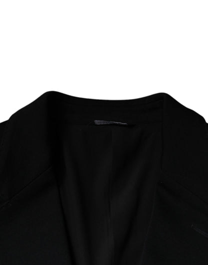 Blazer formal Dolce & Gabbana de lana negra con botonadura simple