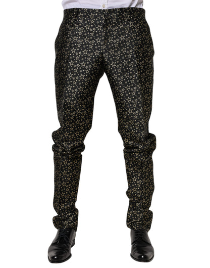 Traje de 2 piezas Sicilia de Dolce & Gabbana en jacquard de estrellas negras