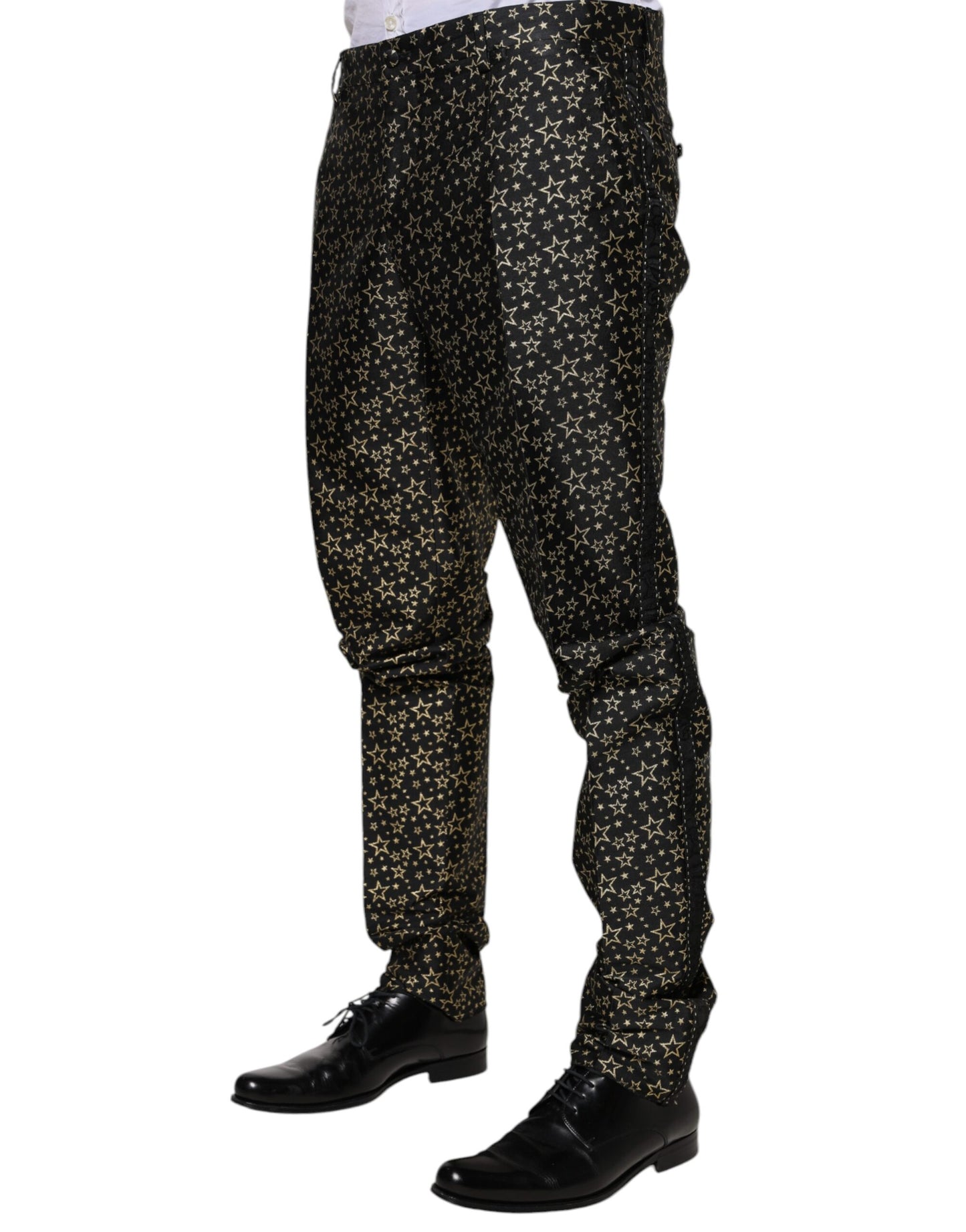 Traje de 2 piezas Sicilia de Dolce & Gabbana en jacquard de estrellas negras