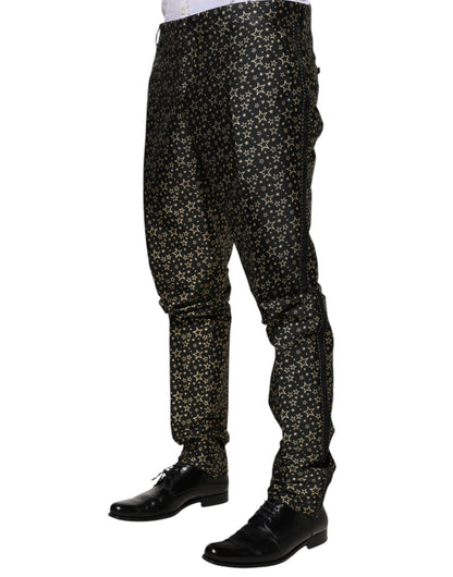 Traje de 2 piezas Sicilia de Dolce & Gabbana en jacquard de estrellas negras