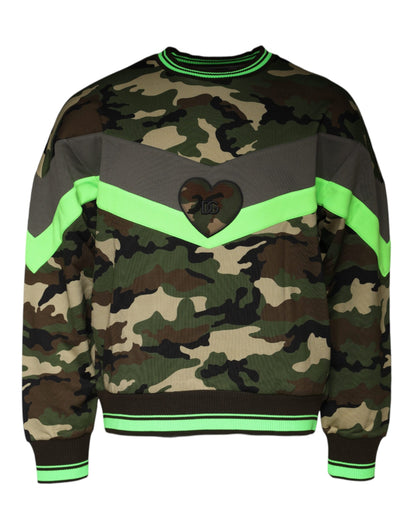 Sudadera suéter camuflaje multicolor Dolce & Gabbana