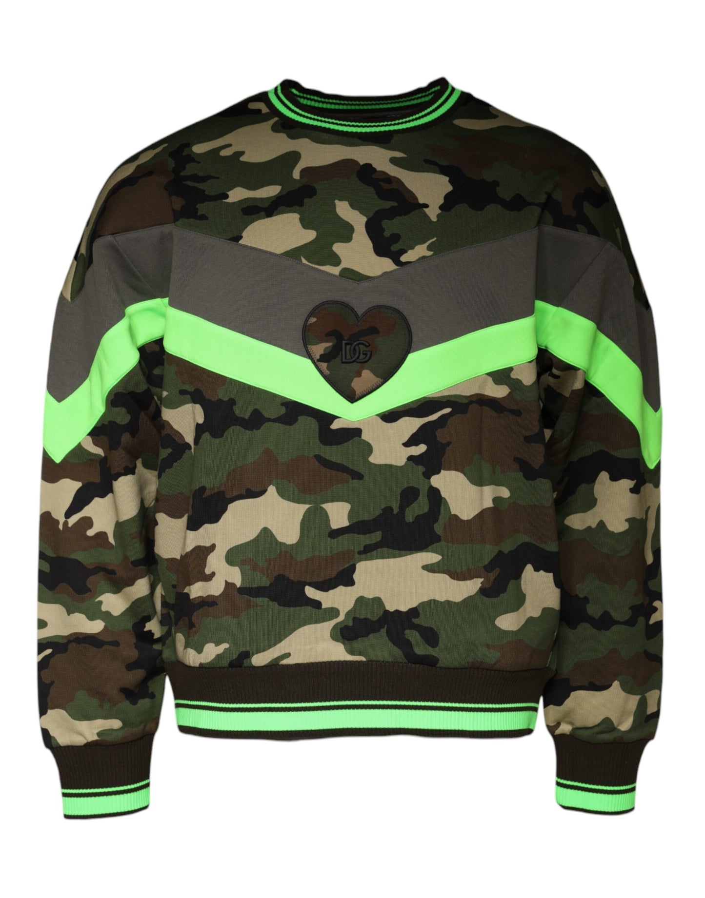 Sudadera suéter camuflaje multicolor Dolce & Gabbana