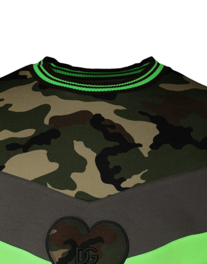 Sudadera suéter camuflaje multicolor Dolce & Gabbana