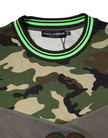 Sudadera suéter camuflaje multicolor Dolce & Gabbana