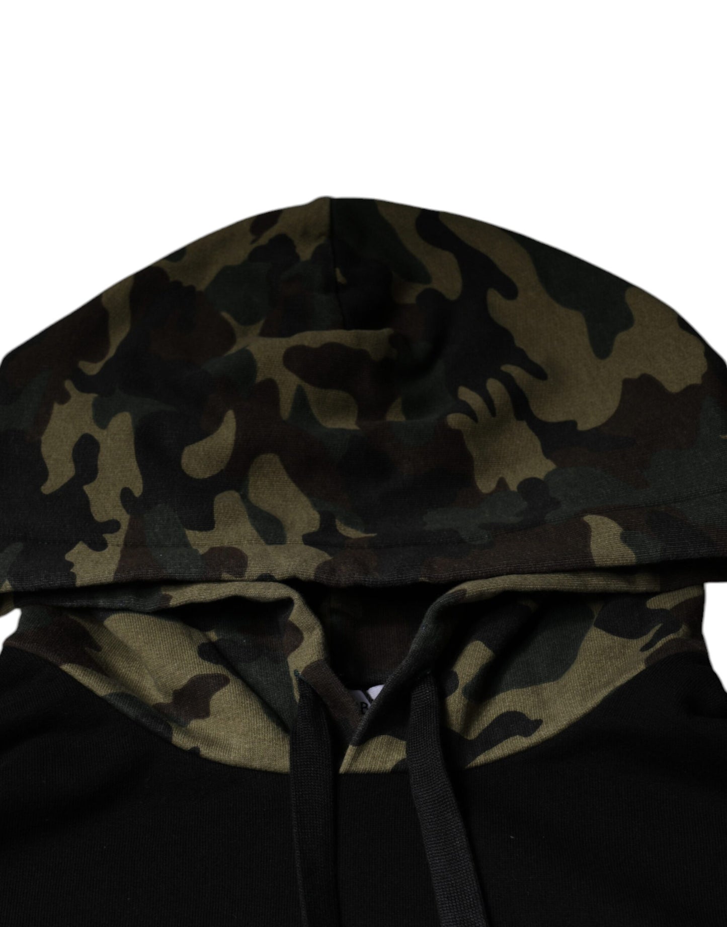 Sudadera con capucha negra de camuflaje de Dolce & Gabbana