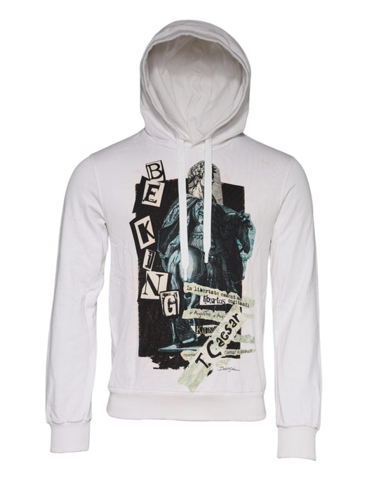 Sudadera con capucha blanca Caesar de algodón de Dolce & Gabbana