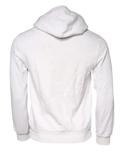 Sudadera con capucha blanca Caesar de algodón de Dolce & Gabbana