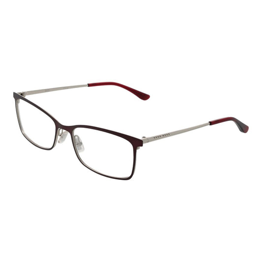 Gafas (montura) Hugo Boss burdeos de acero inoxidable