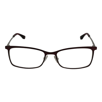 Gafas (montura) Hugo Boss burdeos de acero inoxidable