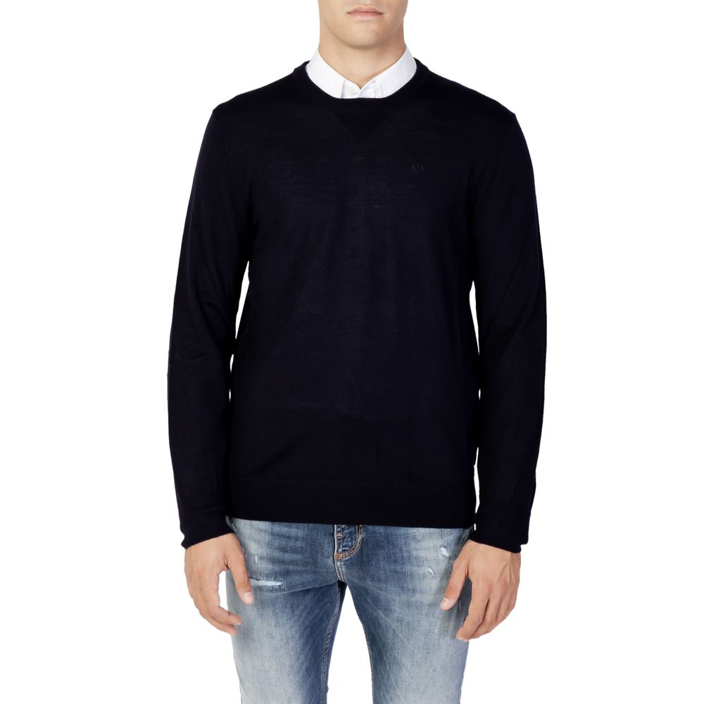 Sudadera de Lana Azul Armani Exchange