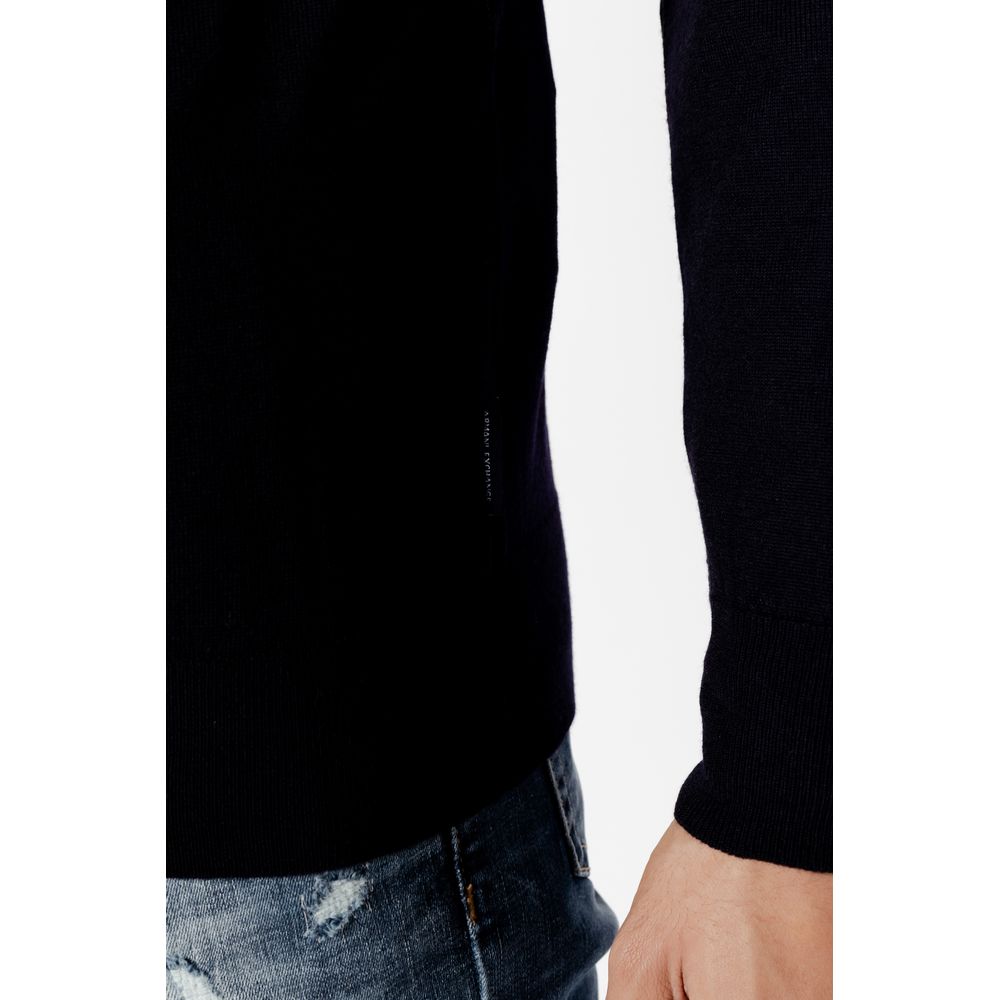 Sudadera de Lana Azul Armani Exchange