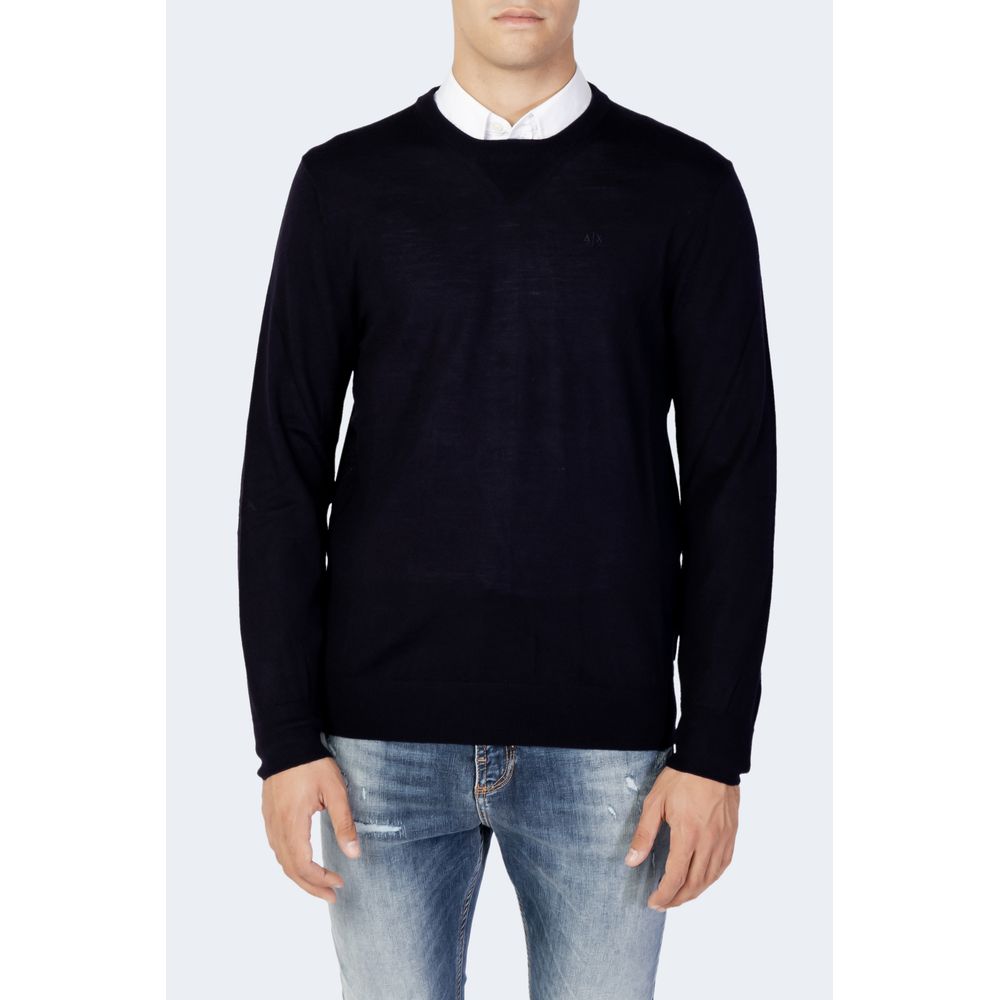 Sudadera de Lana Azul Armani Exchange
