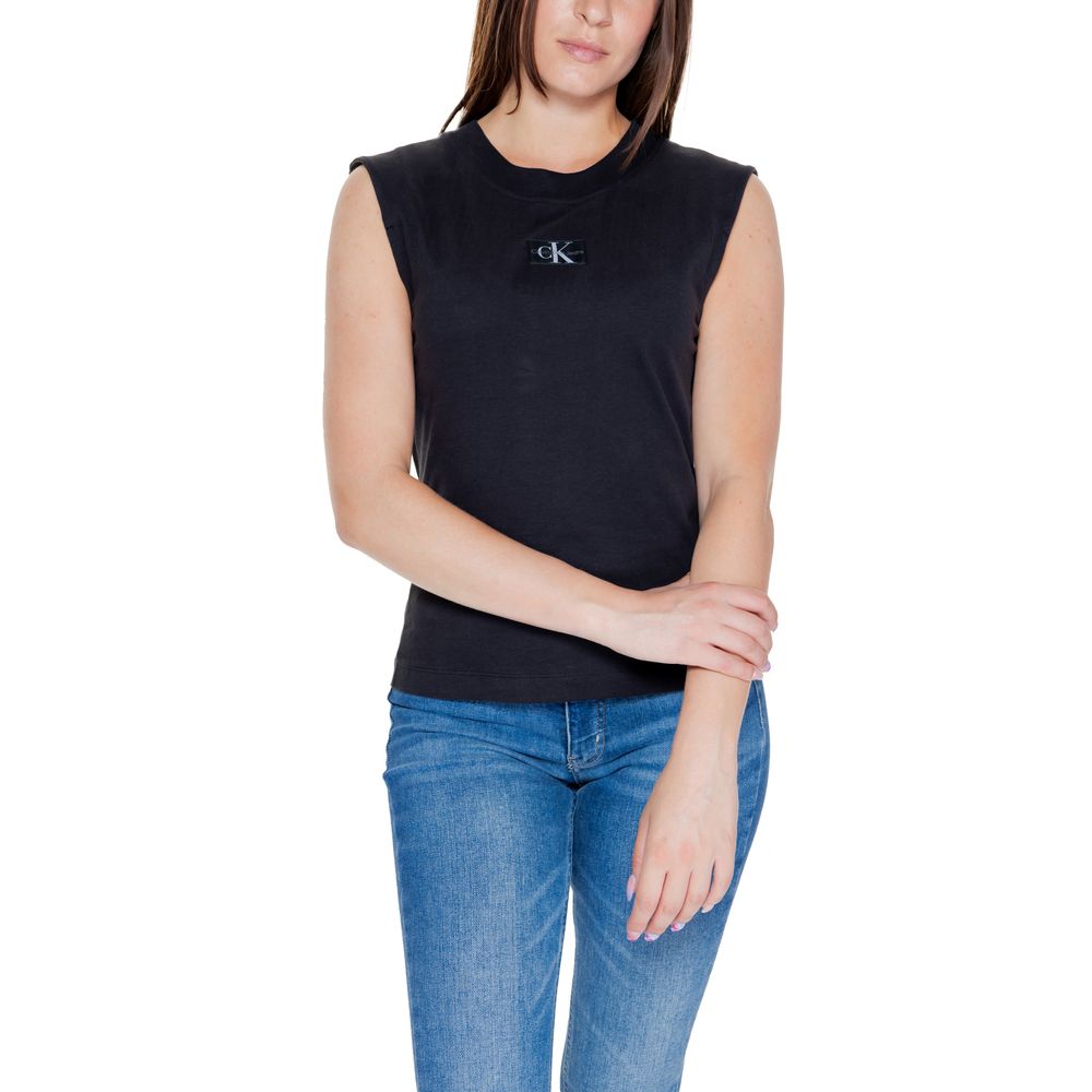 Calvin Klein Jeans Camiseta de algodón negra