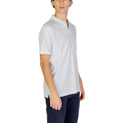 Polo de algodón blanco Calvin Klein Jeans