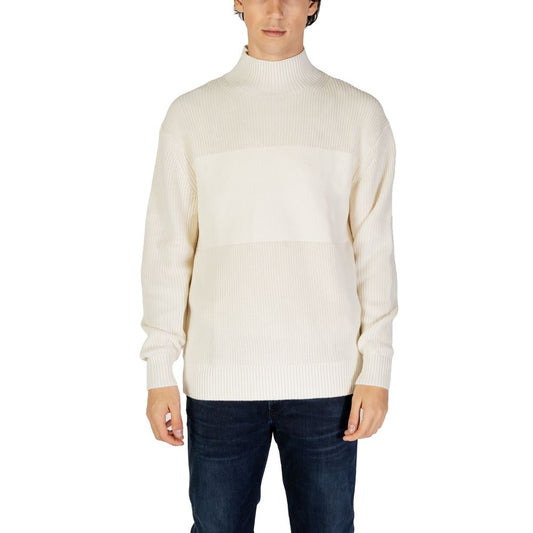 Sudadera de algodón beige Calvin Klein Jeans