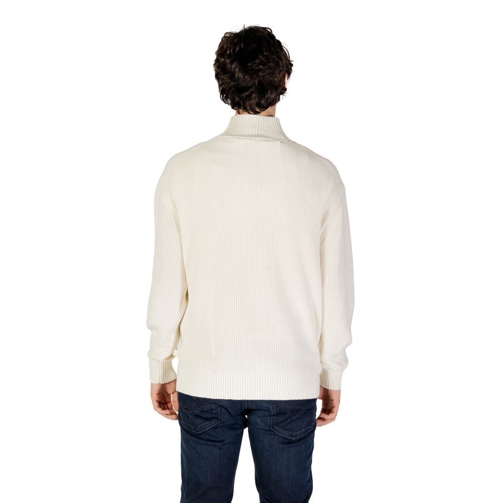 Sudadera de algodón beige Calvin Klein Jeans