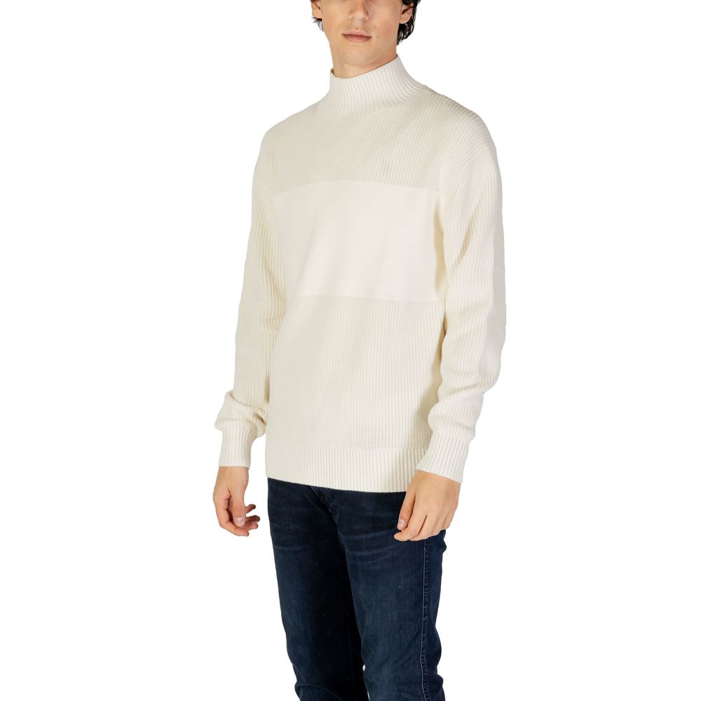 Sudadera de algodón beige Calvin Klein Jeans