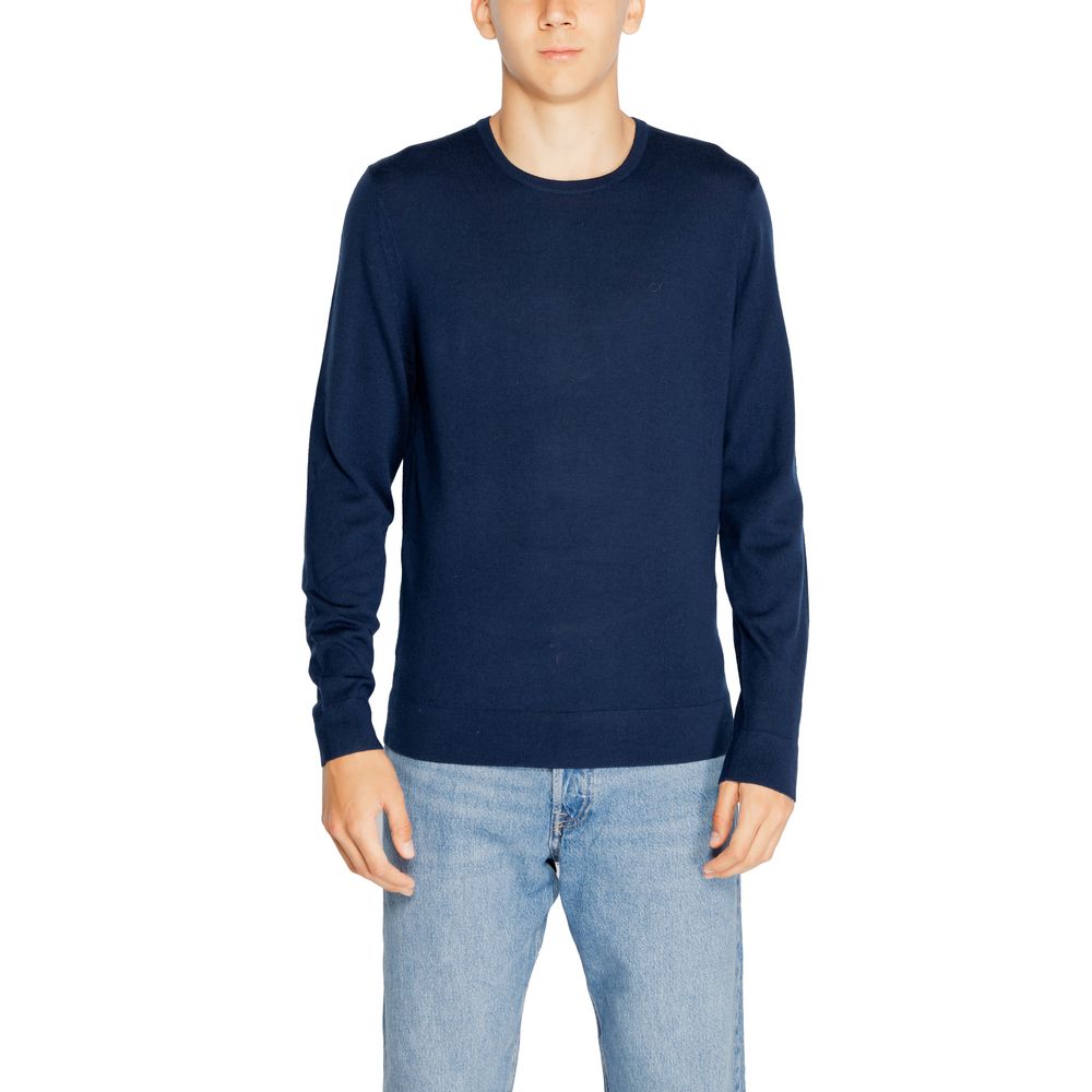 Sudadera de lana reciclada azul Calvin Klein