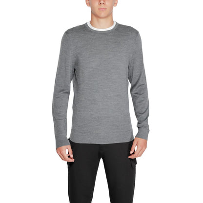 Sudadera Calvin Klein Gris de Lana Reciclada