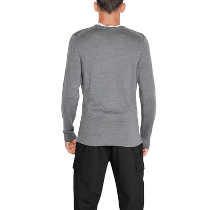Sudadera Calvin Klein Gris de Lana Reciclada