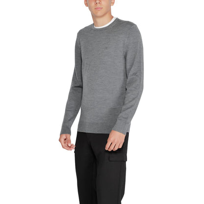 Sudadera Calvin Klein Gris de Lana Reciclada