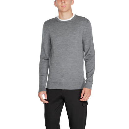 Sudadera Calvin Klein Gris de Lana Reciclada