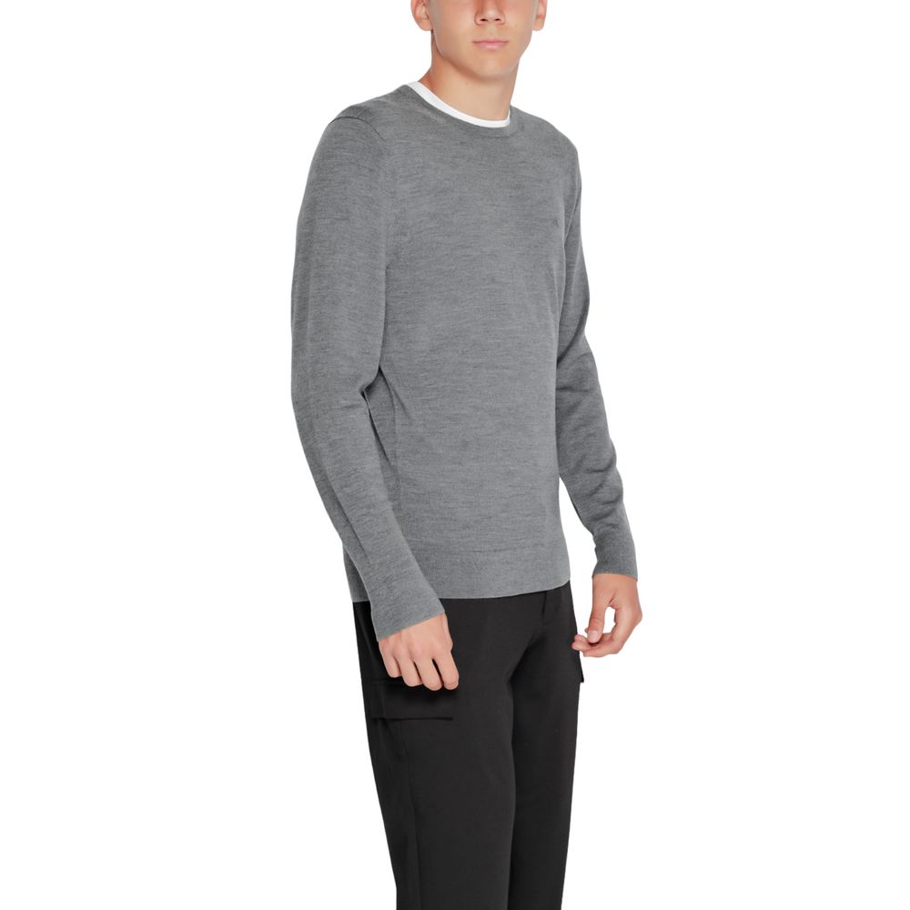 Sudadera Calvin Klein Gris de Lana Reciclada
