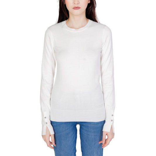 Sudadera de algodón blanca Guess