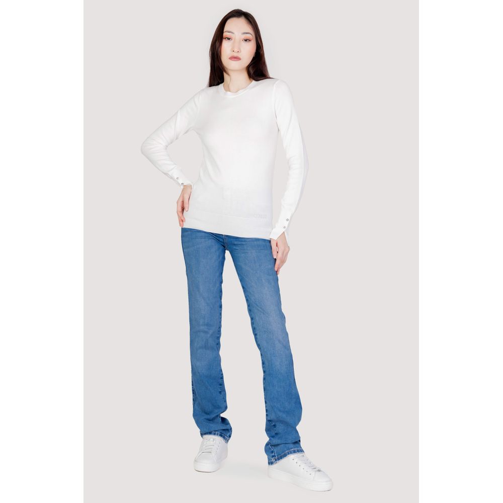 Sudadera de algodón blanca Guess