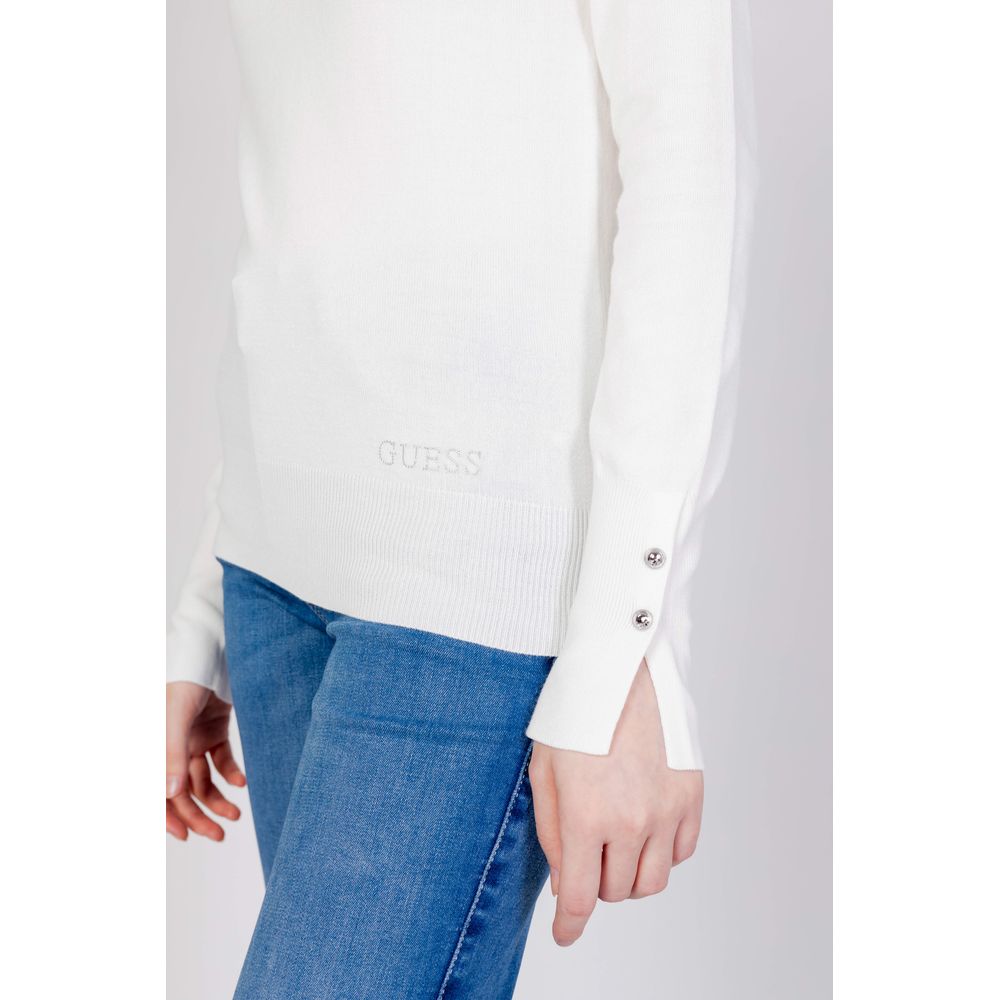 Sudadera de algodón blanca Guess