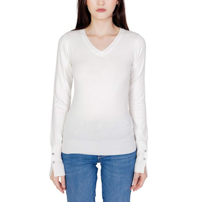 Sudadera de algodón blanca Guess