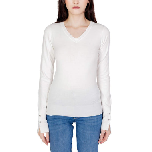 Sudadera de algodón blanca Guess
