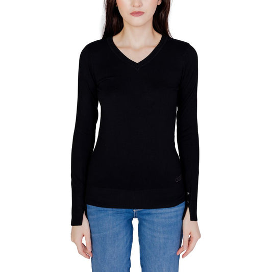 Sudadera de algodón negra Guess