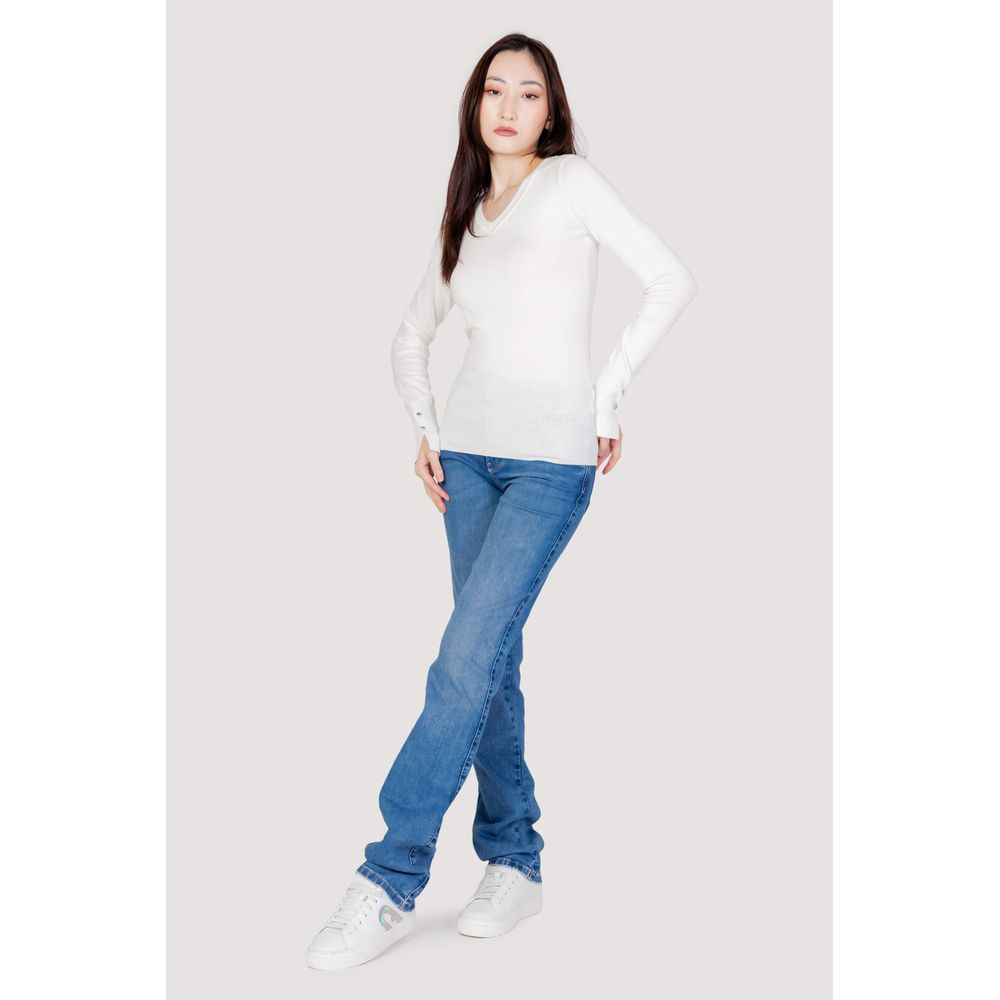 Sudadera de algodón blanca Guess