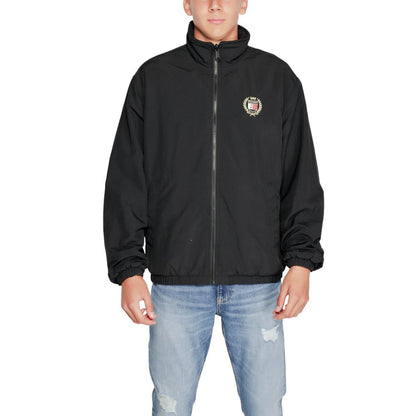 Chaqueta Tommy Hilfiger de concha de poliéster reciclado negra