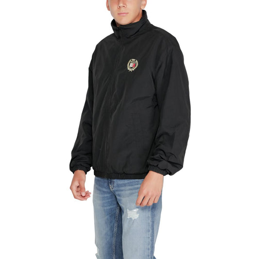 Chaqueta Tommy Hilfiger de concha de poliéster reciclado negra