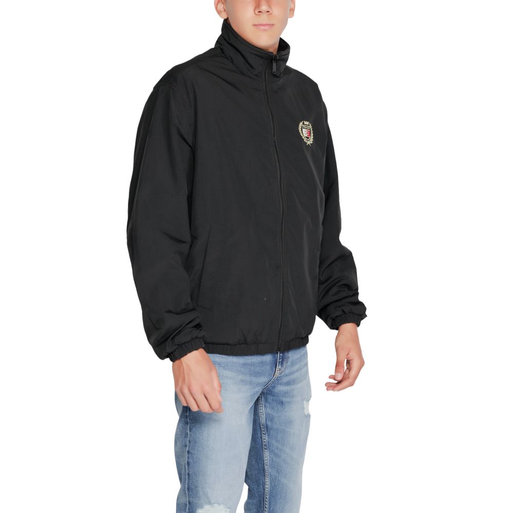 Chaqueta Tommy Hilfiger de concha de poliéster reciclado negra