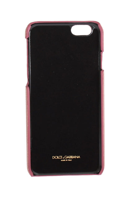 Funda de teléfono Dolce & Gabbana de piel rosa con corazón