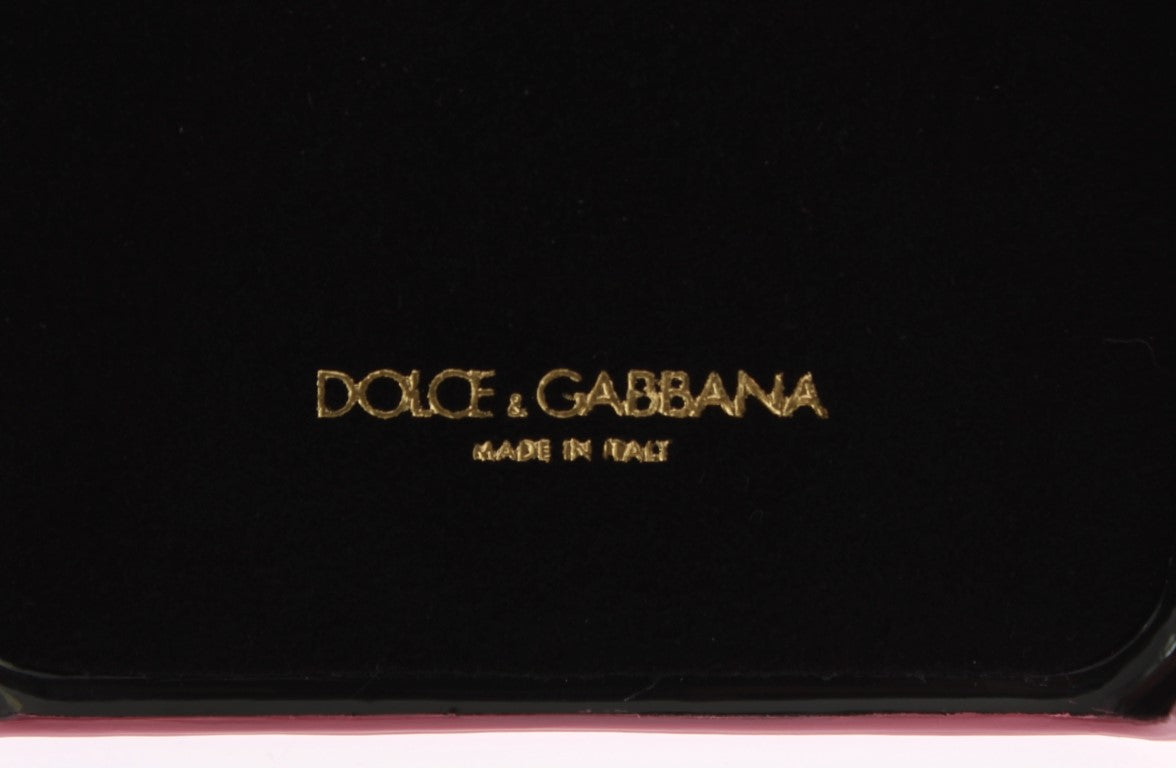 Funda de teléfono Dolce & Gabbana de piel rosa con corazón