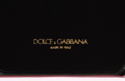 Funda de teléfono Dolce & Gabbana de piel rosa con corazón