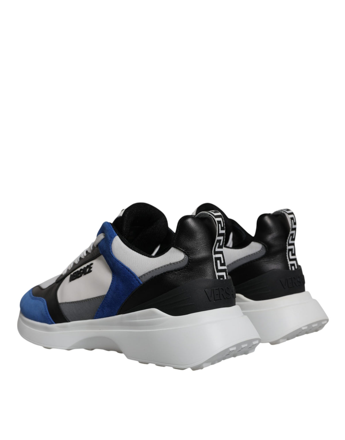 Versace Medusa Low-Top Multicolor Check Canvas Sneakers