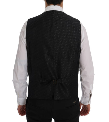 Chaleco Dolce & Gabbana gris a rayas de algodón STAFF