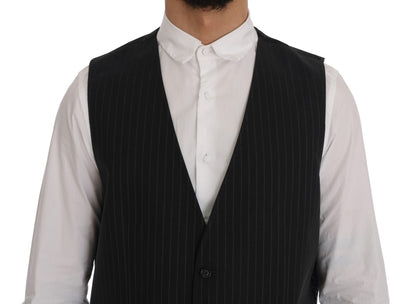 Chaleco Dolce & Gabbana gris a rayas de algodón STAFF
